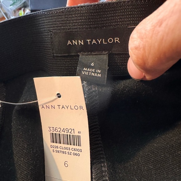 Ann Taylor women’s Gray Dress Pants with ankle zipper accents NWT - Picture 3 of 12